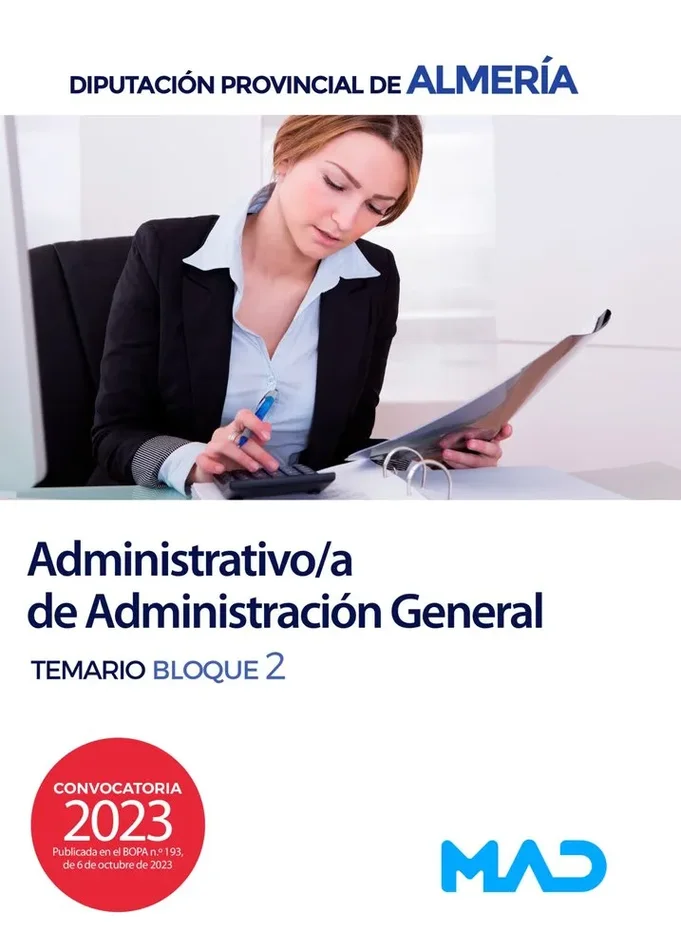 Administrativo /a administracion general diputacion de almeria te