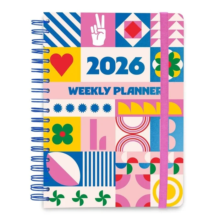 Agenda anual 2026 s/v a5 geometrical harmony