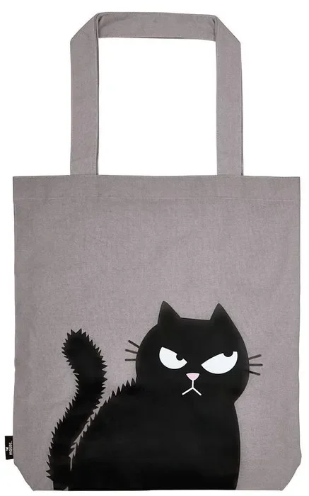 Bolsa de tela happy face ed, the cat