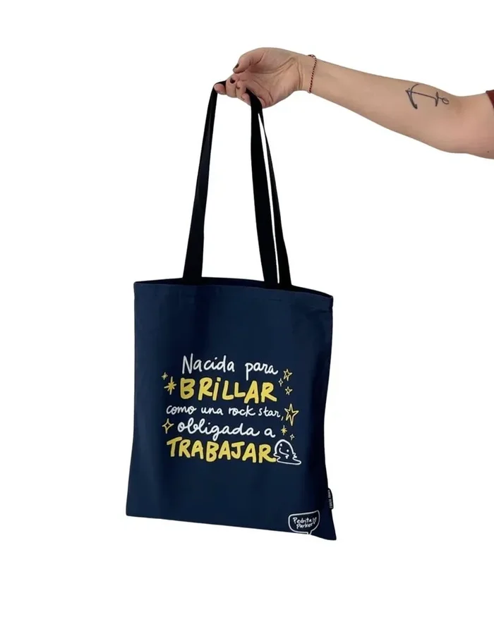 Bolsa de tela nacida para brillar