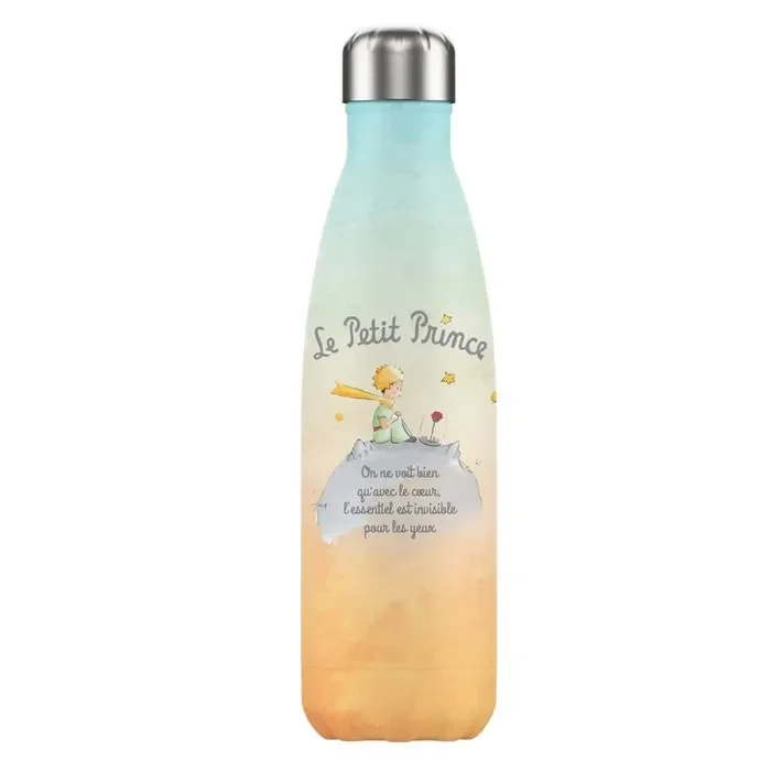 Botella termica el principito 500ml dibujo de planeta frase