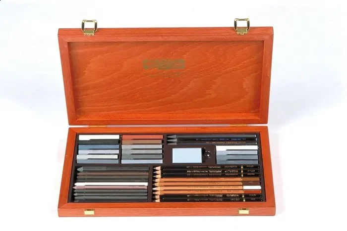 Caja madera gioconda art. surtido 39 piezas