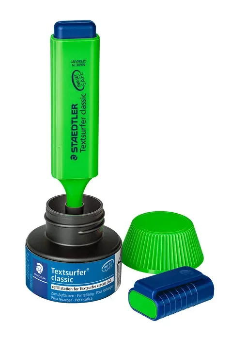 Cargador tinta staedtler textsurfer classic 488 64 verde
