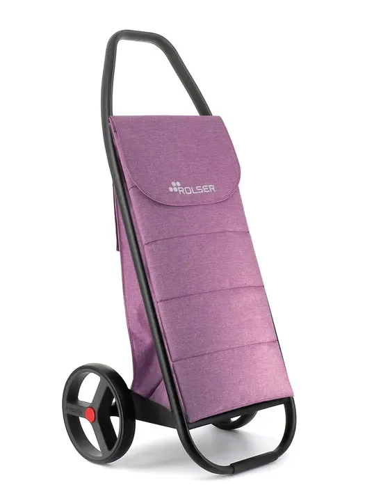 Carro compra 2 ruedas com tweed polar 8 black tube malva