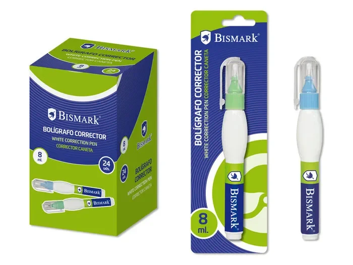 Corrector boligrafo bismark 8 ml 870