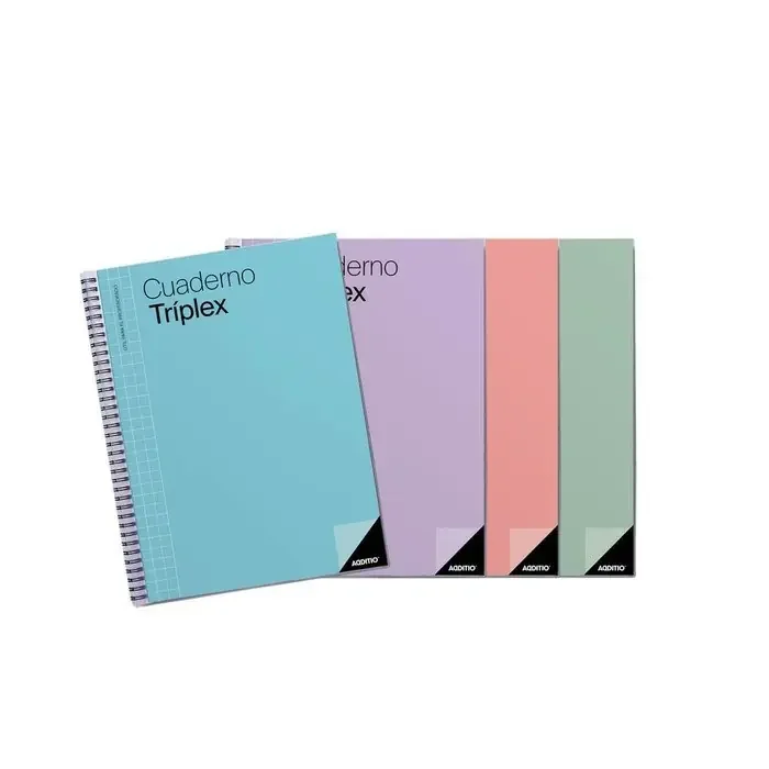 Cuaderno triplex colores surtidos