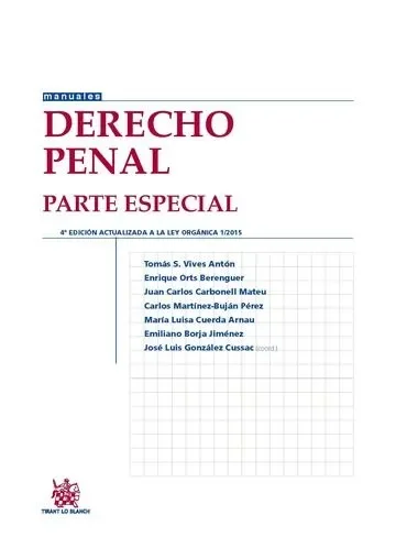 Derecho Penal Parte Especial 4ª Edición 2015