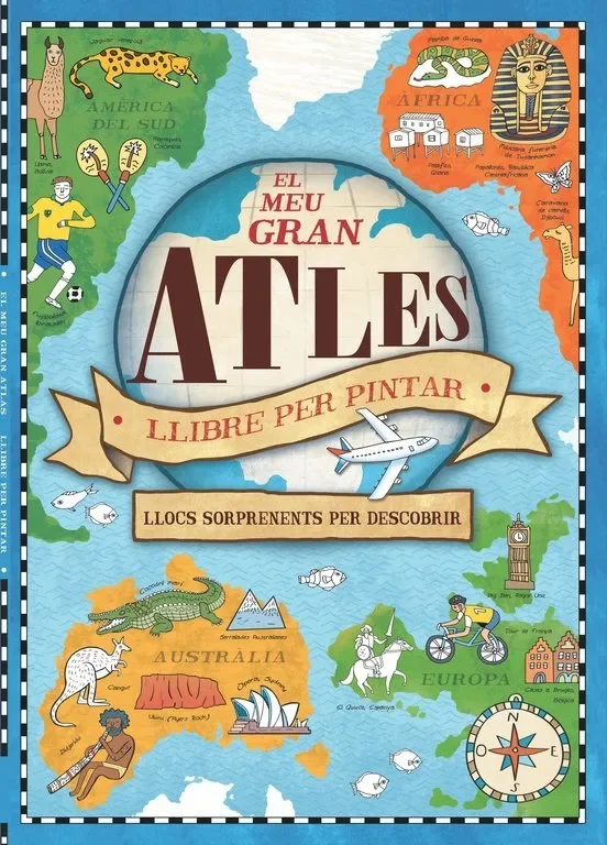 El meu gran Atles. Llibre per pintar