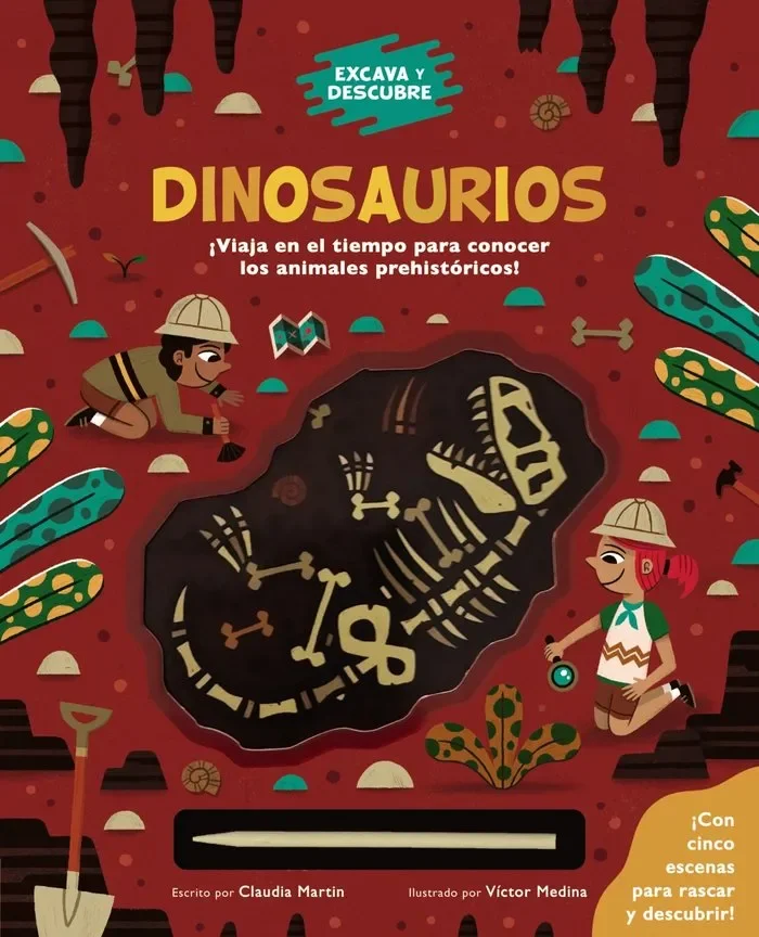 Excava y descubre dinosaurios