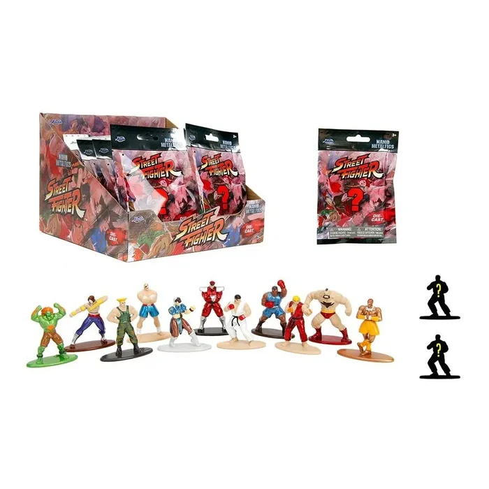 Expositor 24 sobre sorpresa figuras street fighter 4 cm