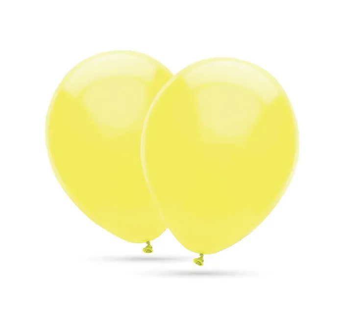 Globos 35 cm Ø bolsa-solapa 20 unidades decohelium amarillo