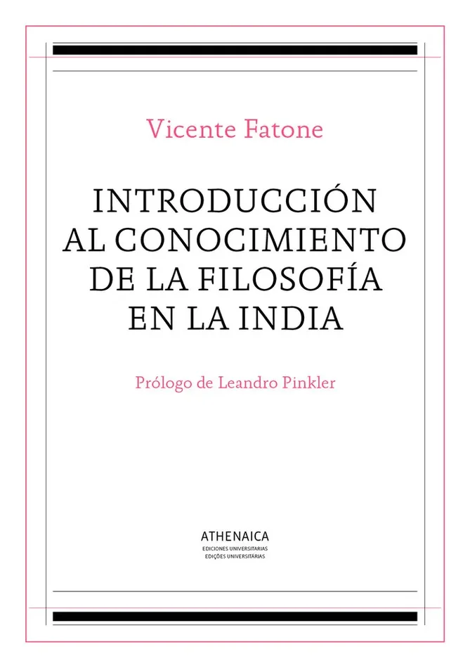 Introduccion al conocimiento de la filosofia en la India