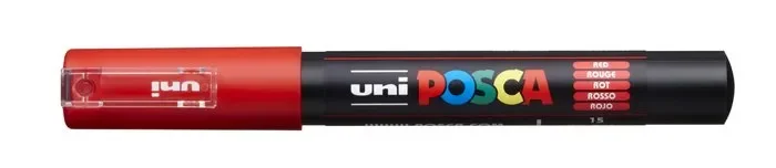 Marcador uni posca pc-1m rojo