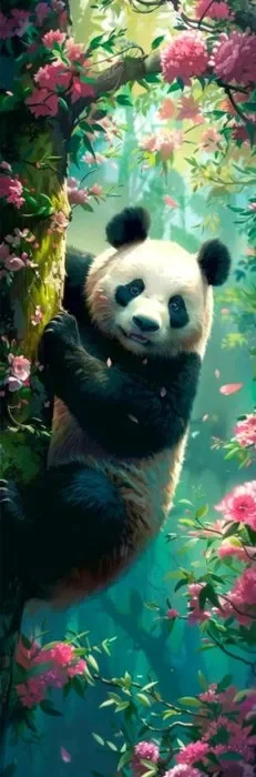 Marcapaginas 3d panda