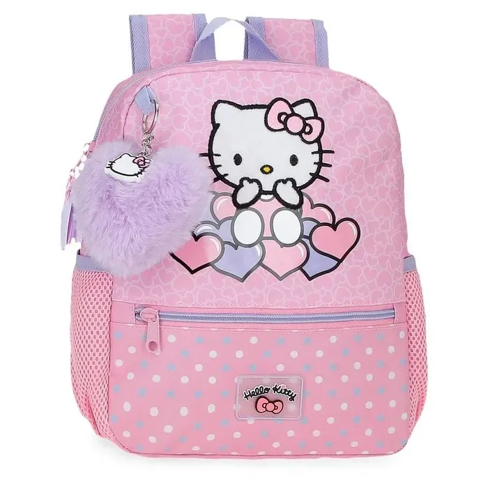 Mochila guarderia hello kitty hearts & dots 28 cm