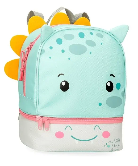 Mochila infantil roll road little dino 28cm + portamerienda