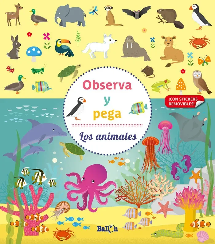 Observa y pega – los animales
