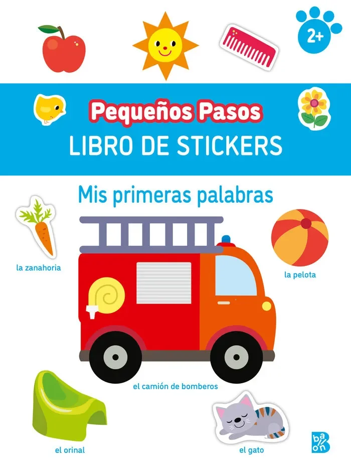 Pequeños pasos libro de stickers primeras palabras