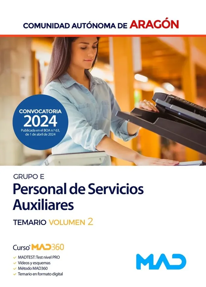 Personal de servicios auxiliares temario especifico volumen 2. ed