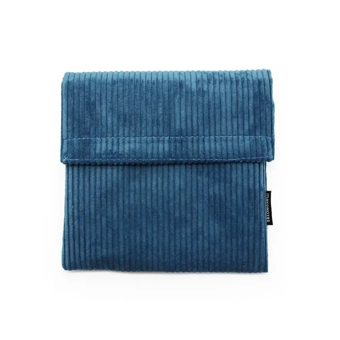 Porta-bocadillos azul cerceta 16,5×16,5×2,5cm silky touch