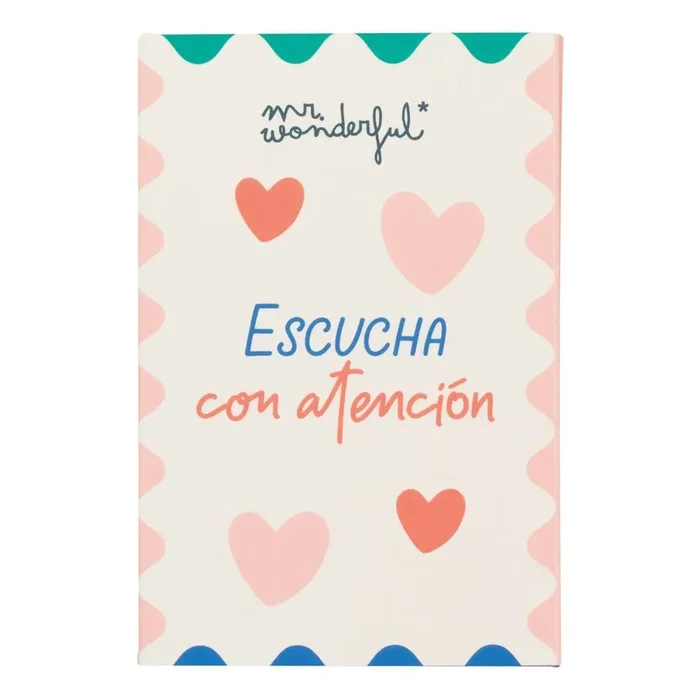 Postal grabador mensaje audio escucha atencion dice corazon
