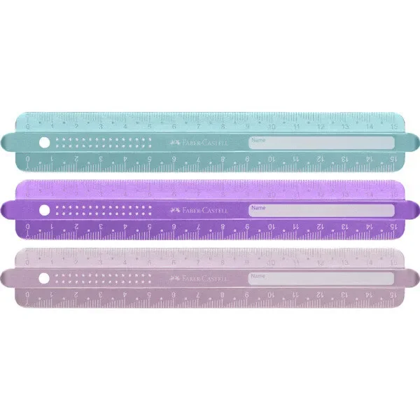Regla faber castell sparkle 30 cm colores surtidos