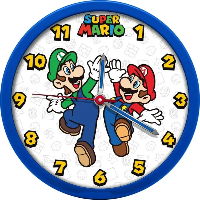 Reloj de pared super mario