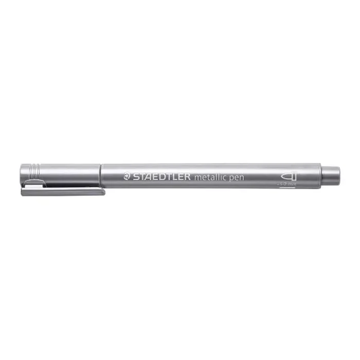 Rotulador staedtler 8323 metallic marker plata