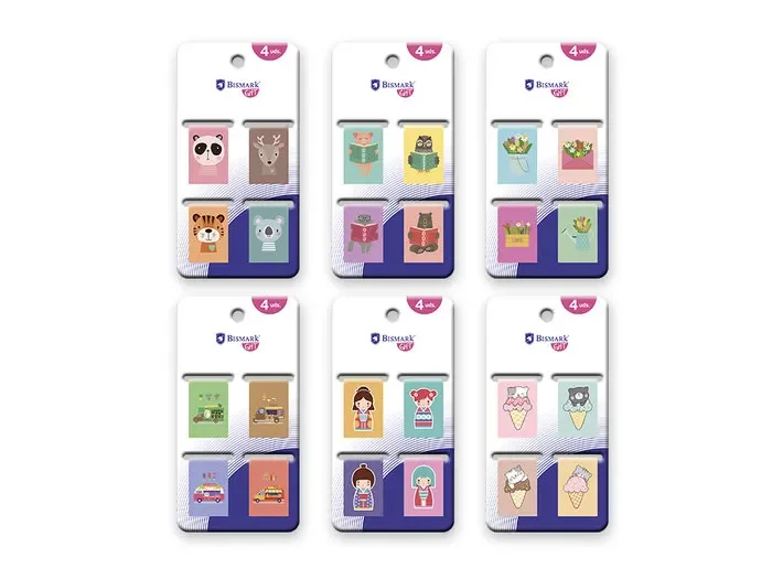 Set 4 mini marcapaginas imantados fantasy