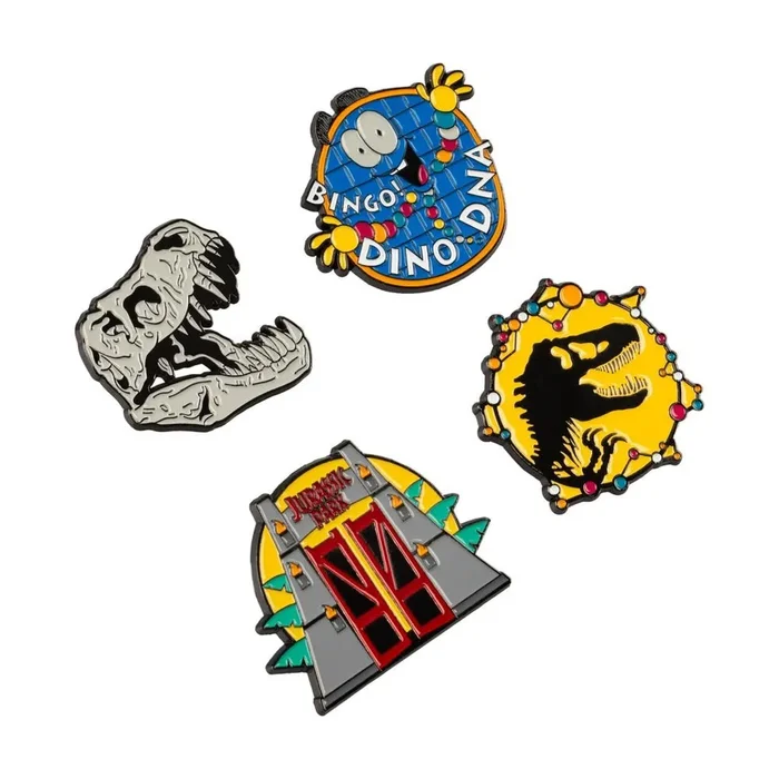 Set de 4 pins jurassic park