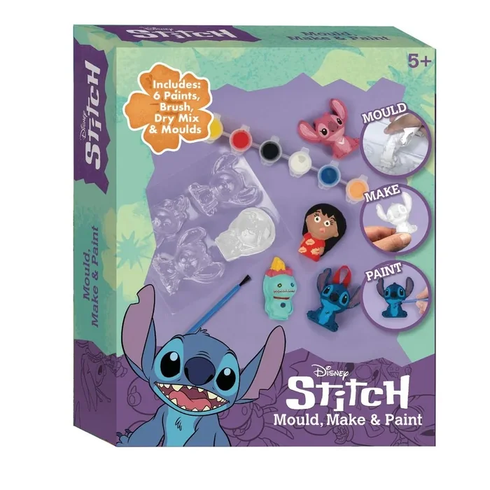 Set de escayola para moldear y pintar stitch