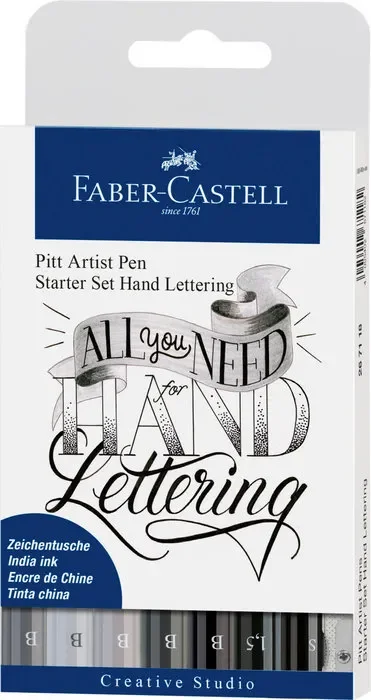 Set de iniciacion lettering 7 rotuladores + accesorios