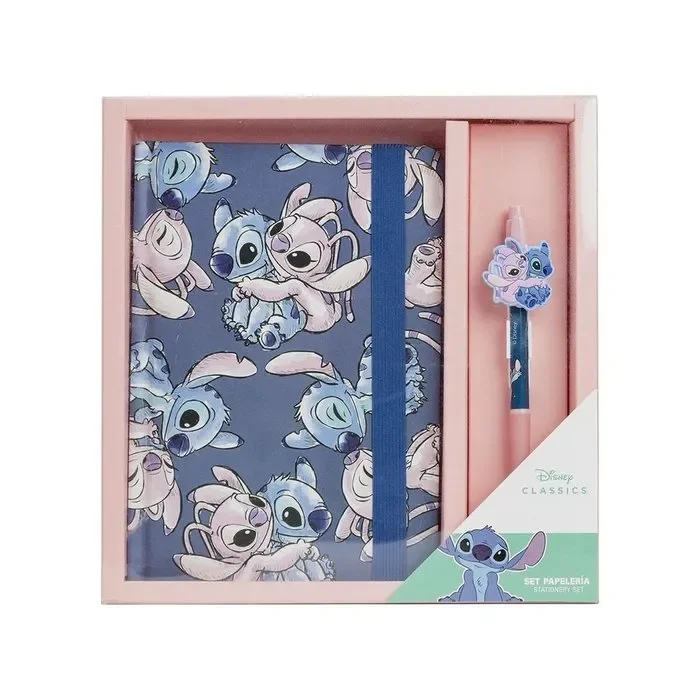 Set de papeleria boligrafo stitch