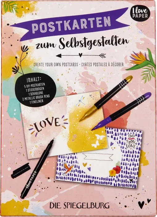 Set decora tus postales i love paper