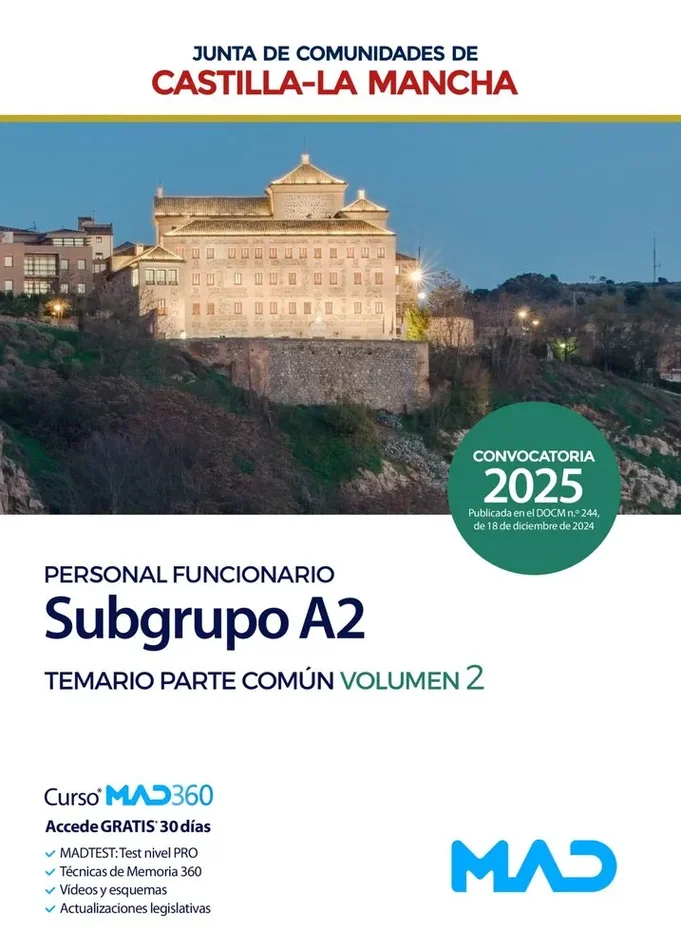 Subgrupo a2 temario ii junta castilla-la mancha