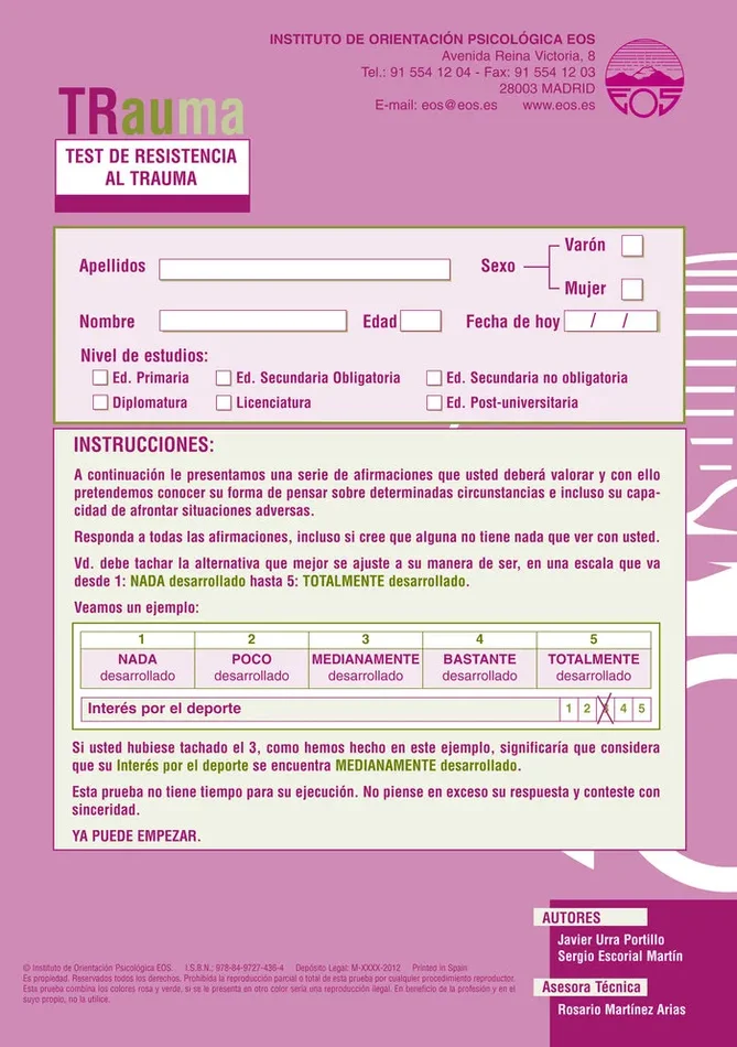TRauma (Hoja de Respuestas)