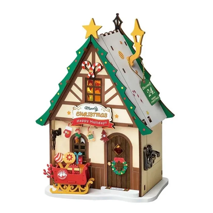 Twinkling christmas house