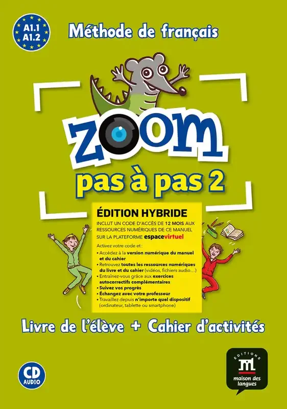 Zoom pas a pas 2 ed.hybride livre + cahier